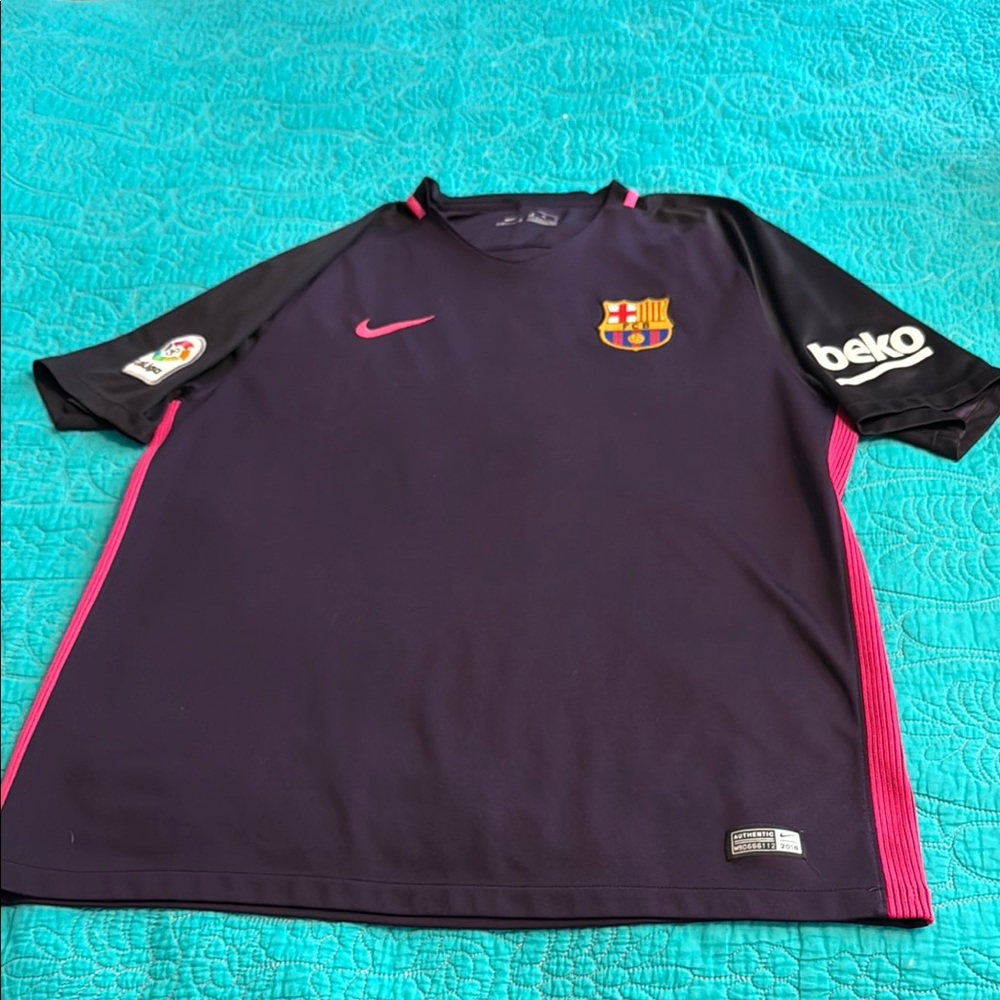 Nike Purple and Pink Barcelona Training Jersey